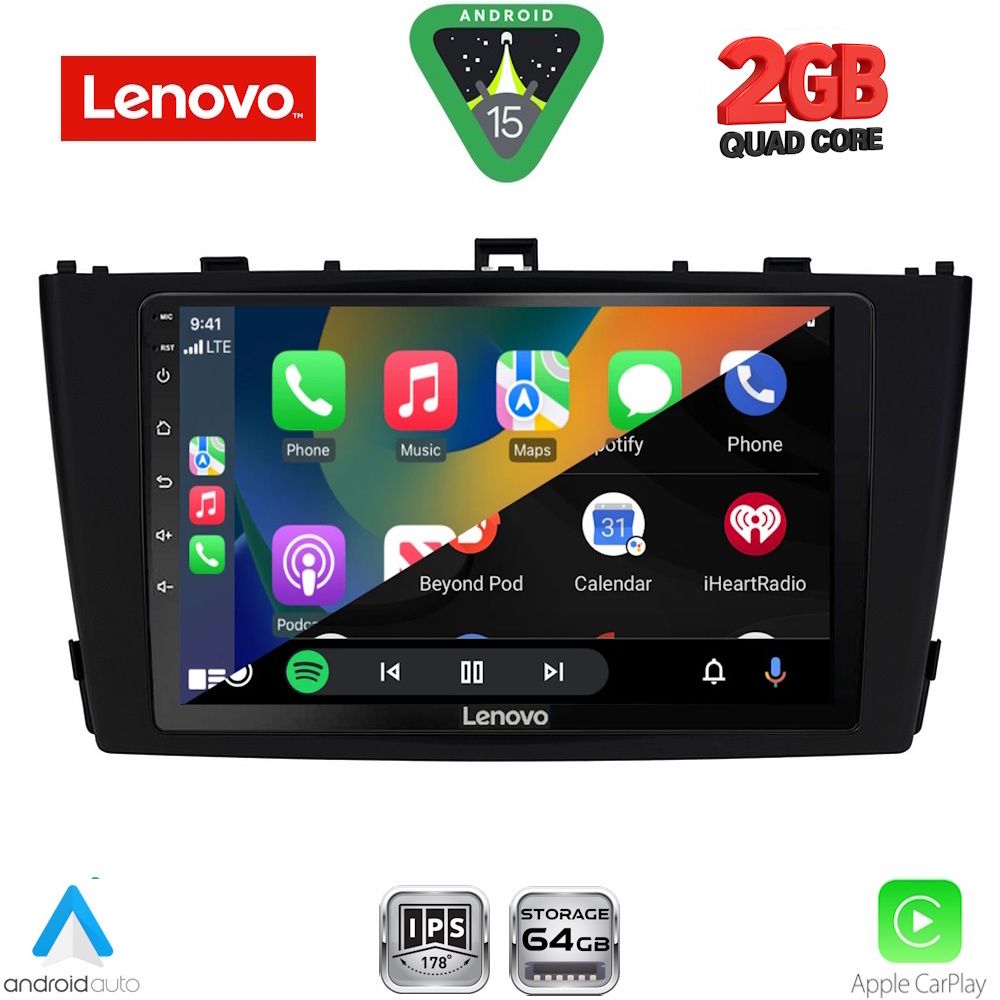LENOVO LVD 2705BL_CPA (9inc) MULTIMEDIA TABLET for TOYOTA AVENSIS (T27) mod. 2009-2015 (BLACK) LENOVO LVD 2705BL_CPA (9inc) MULTIMEDIA TABLET for TOYOTA AVENSIS (T27) mod. 2009-2015 (BLACK)