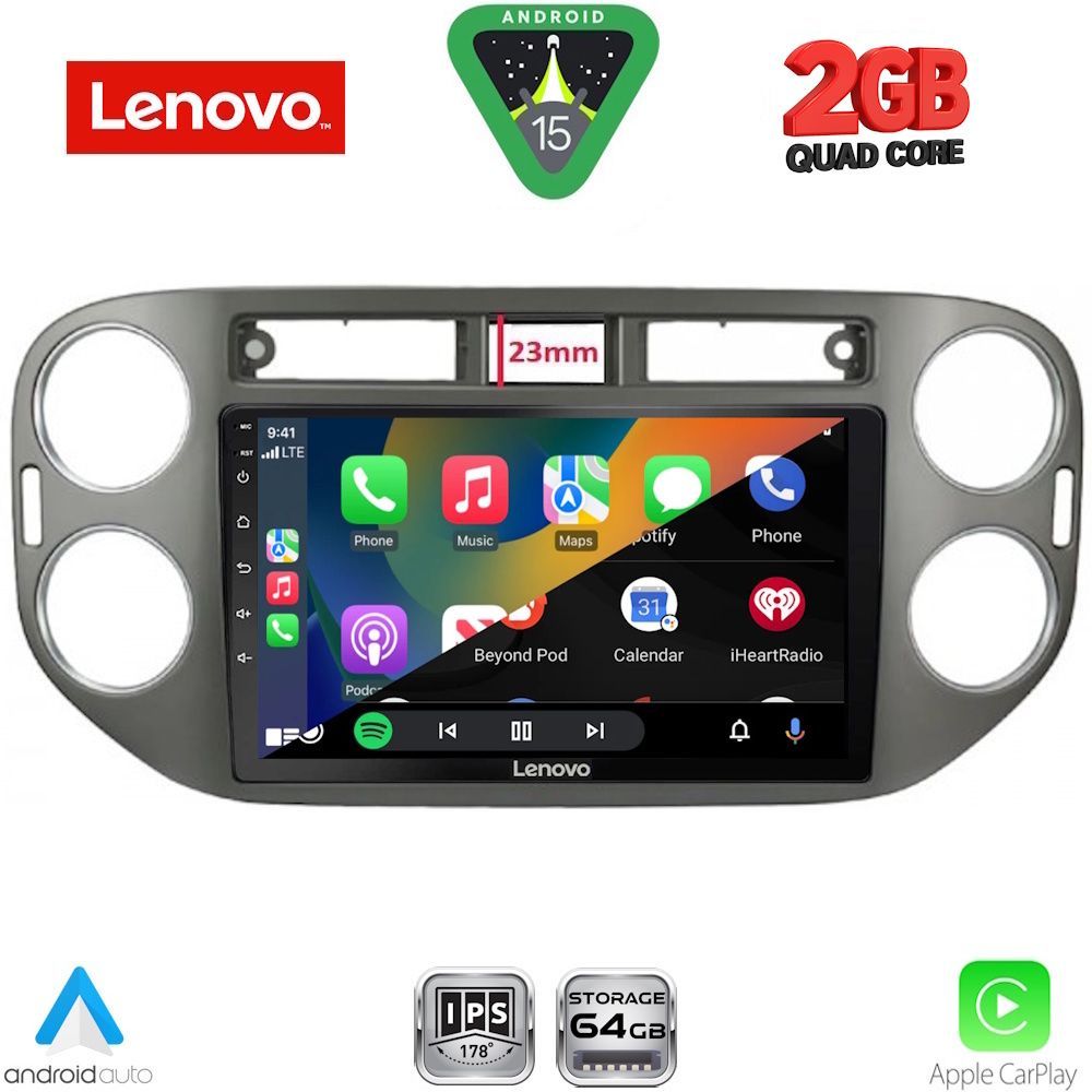 LENOVO LVD 2760GR_CPA (9inc) MULTIMEDIA TABLET for VW TIGUAN mod. 2011-2016 (GREY) LENOVO LVD 2760GR_CPA (9inc) MULTIMEDIA TABLET for VW TIGUAN mod. 2011-2016 (GREY)