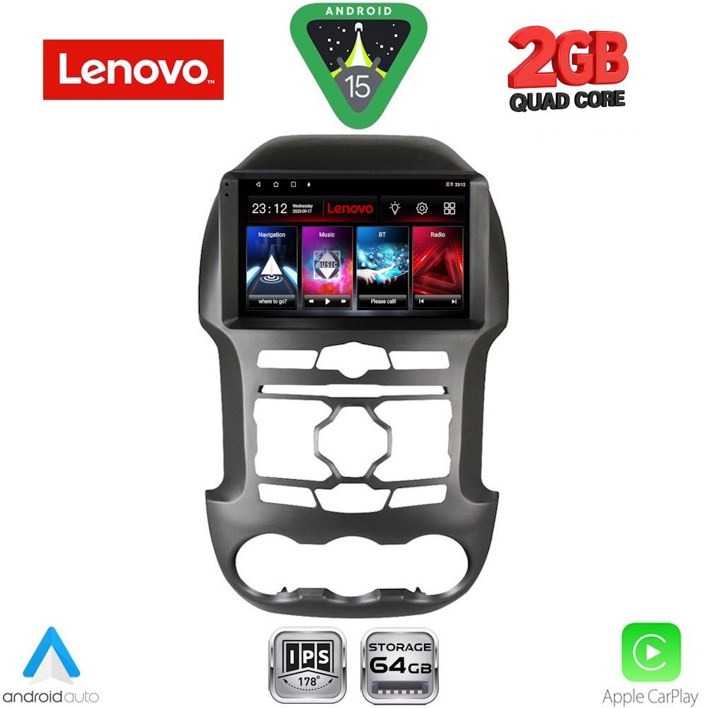 LENOVO LVD 2171S_CPA (9inc) MULTIMEDIA TABLET for FORD RANGER mod. 2011-2015 LENOVO LVD 2171S_CPA (9inc) MULTIMEDIA TABLET for FORD RANGER mod. 2011-2015