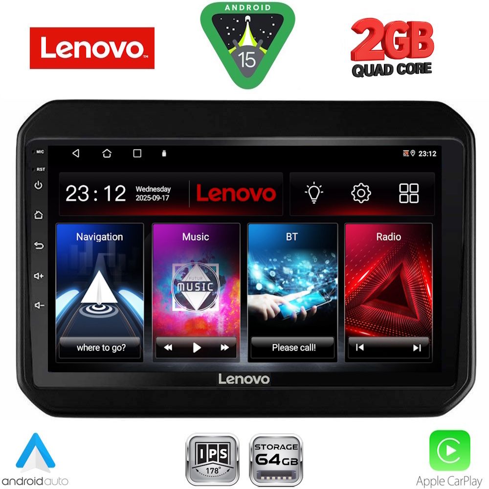 LENOVO LVD 2676_CPA (9inc) MULTIMEDIA TABLET for SUZUKI IGNIS mod. 2016-2026 LENOVO LVD 2676_CPA (9inc) MULTIMEDIA TABLET for SUZUKI IGNIS mod. 2016-2026