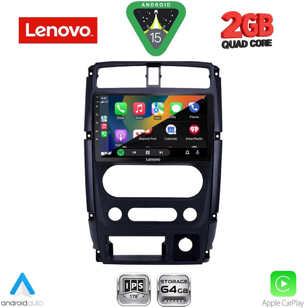 LENOVO LVD 2678_CPA (9inc) MULTIMEDIA TABLET for SUZUKI JIMNY mod. 2007-2017 LENOVO LVD 2678_CPA (9inc) MULTIMEDIA TABLET for SUZUKI JIMNY mod. 2007-2017