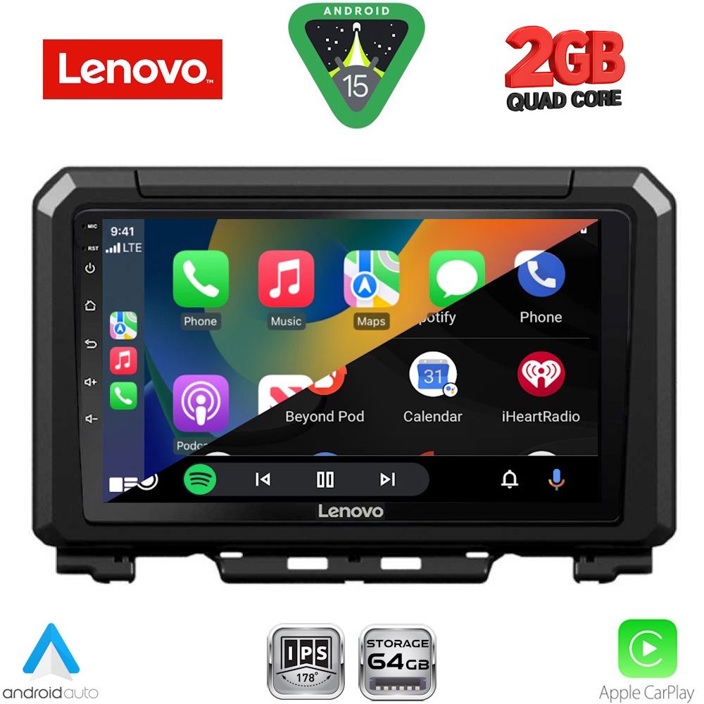 LENOVO LVD 2679_CPA (9inc) MULTIMEDIA TABLET for SUZUKI JIMNY mod. 2017-2026 LENOVO LVD 2679_CPA (9inc) MULTIMEDIA TABLET for SUZUKI JIMNY mod. 2017-2026