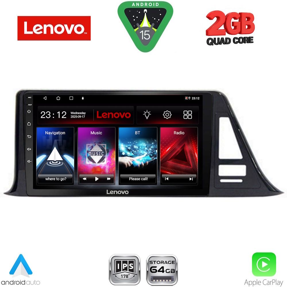 LENOVO LVD 2709_CPA (9inc) MULTIMEDIA TABLET for TOYOTA CH-R mod. 2017-2023 LENOVO LVD 2709_CPA (9inc) MULTIMEDIA TABLET for TOYOTA CH-R mod. 2017-2023