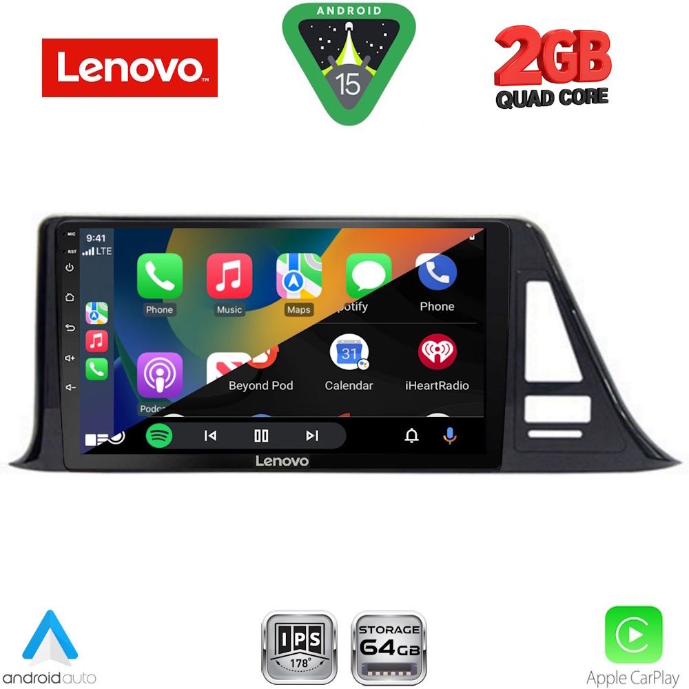 LENOVO LVD 2709_CPA (9inc) MULTIMEDIA TABLET for TOYOTA CH-R mod. 2017-2023 LENOVO LVD 2709_CPA (9inc) MULTIMEDIA TABLET for TOYOTA CH-R mod. 2017-2023