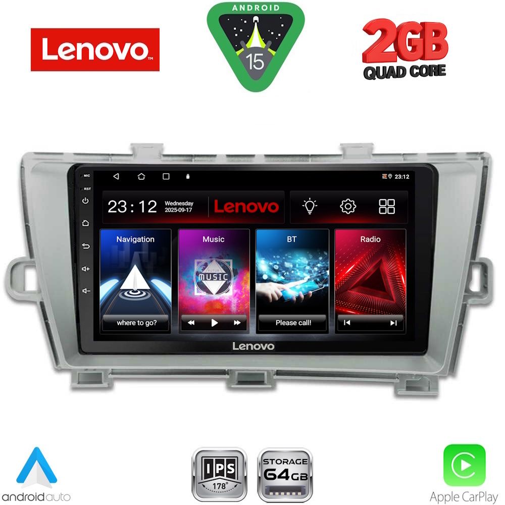 LENOVO LVD 2726SL_CPA (9inc) MULTIMEDIA TABLET for TOYOTA PRIUS mod. 2009-2015 (SILVER) LENOVO LVD 2726SL_CPA (9inc) MULTIMEDIA TABLET for TOYOTA PRIUS mod. 2009-2015 (SILVER)
