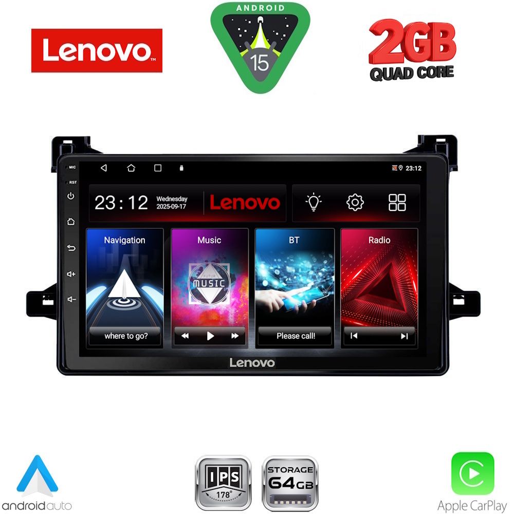 LENOVO LVD 2727_CPA (9inc) MULTIMEDIA TABLET for TOYOTA PRIUS mod. 2016-2020 LENOVO LVD 2727_CPA (9inc) MULTIMEDIA TABLET for TOYOTA PRIUS mod. 2016-2020