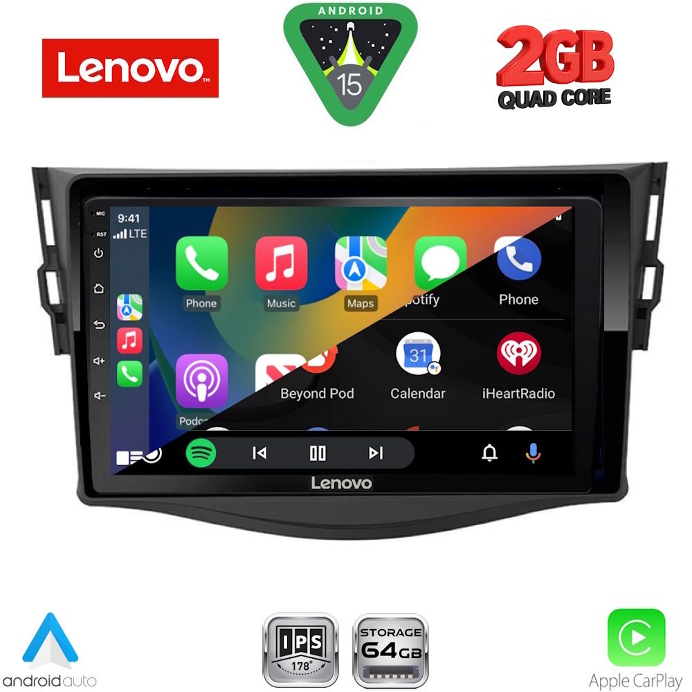 LENOVO LVD 2731_CPA (9inc) MULTIMEDIA TABLET for TOYOTA RAV 4 mod. 2006-2012 LENOVO LVD 2731_CPA (9inc) MULTIMEDIA TABLET for TOYOTA RAV 4 mod. 2006-2012