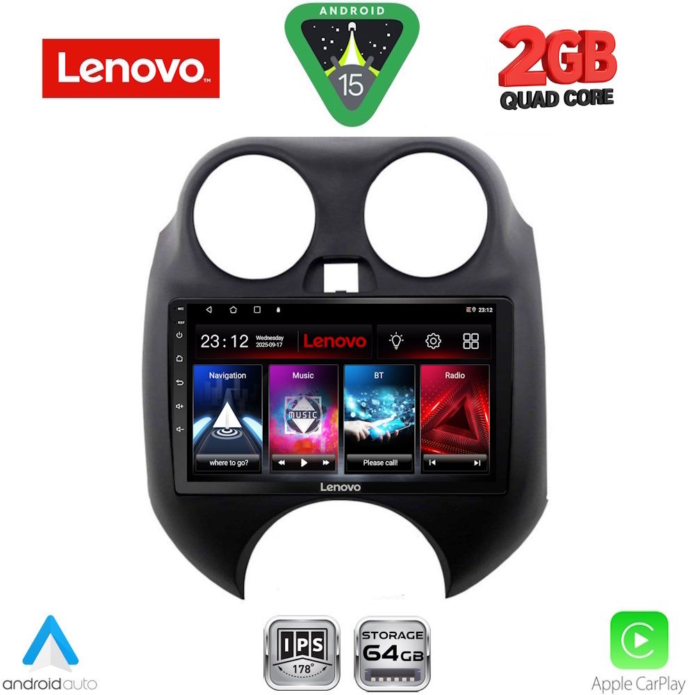 LENOVO LVD 2459_CPA (9inc) MULTIMEDIA TABLET for NISSAN MICRA mod. 2010-2014 LENOVO LVD 2459_CPA (9inc) MULTIMEDIA TABLET for NISSAN MICRA mod. 2010-2014
