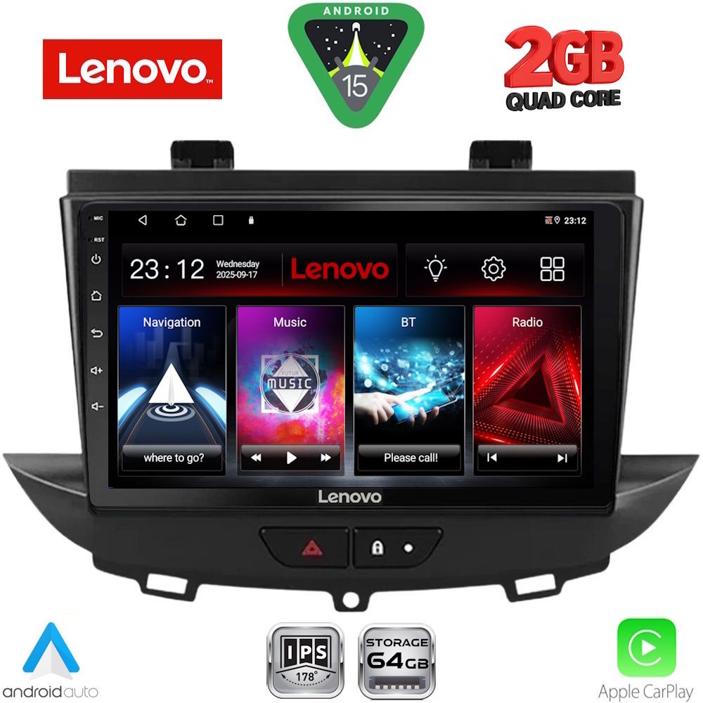 LENOVO LVD 2490_CPA (9inc) MULTIMEDIA TABLET for OPEL CROSSLAND – GRANDLAND mod. 2017-2025 LENOVO LVD 2490_CPA (9inc) MULTIMEDIA TABLET for OPEL CROSSLAND – GRANDLAND mod. 2017-2025