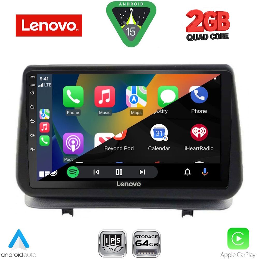 LENOVO LVD 2543_CPA (9inc) MULTIMEDIA TABLET for RENAULT CLIO mod. 2005-2011 LENOVO LVD 2543_CPA (9inc) MULTIMEDIA TABLET for RENAULT CLIO mod. 2005-2011