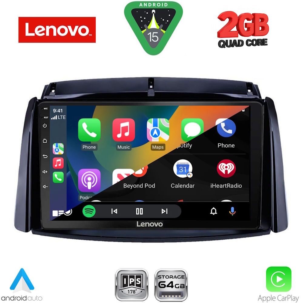 LENOVO LVD 2551_CPA (9inc) MULTIMEDIA TABLET for RENAULT KOLEOS mod. 2006-2016 LENOVO LVD 2551_CPA (9inc) MULTIMEDIA TABLET for RENAULT KOLEOS mod. 2006-2016