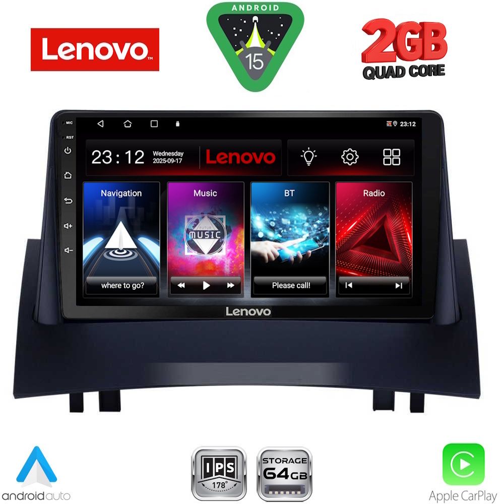 LENOVO LVD 2555_CPA (9inc) MULTIMEDIA TABLET for RENAULT MEGANE 2 mod. 2002-2008 LENOVO LVD 2555_CPA (9inc) MULTIMEDIA TABLET for RENAULT MEGANE 2 mod. 2002-2008