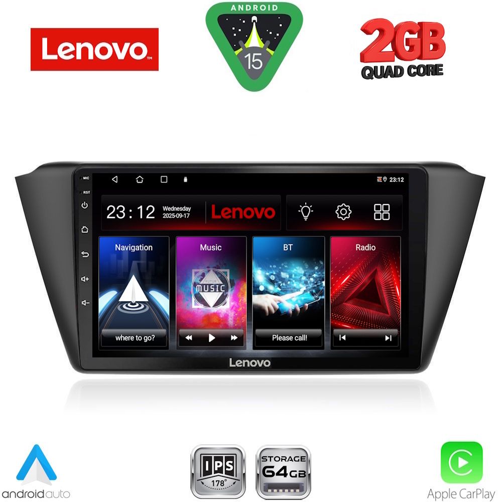 LENOVO LVD 2582_CPA (9inc) MULTIMEDIA TABLET for SKODA FABIA mod. 2015-2022 LENOVO LVD 2582_CPA (9inc) MULTIMEDIA TABLET for SKODA FABIA mod. 2015-2022