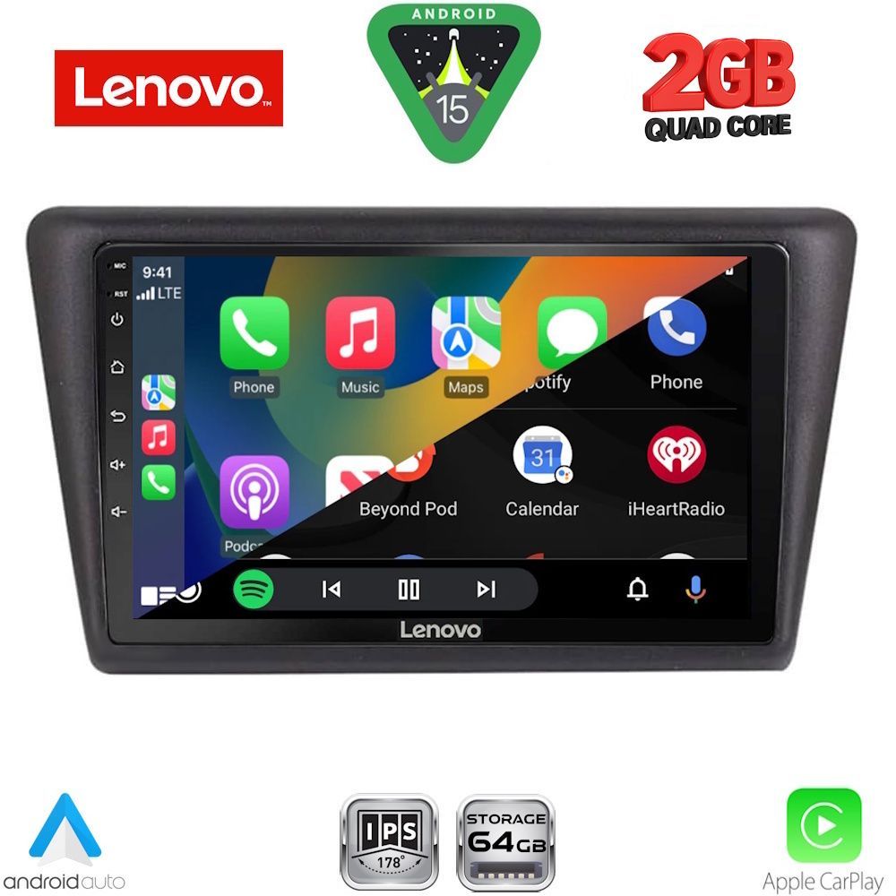 LENOVO LVD 2600_CPA (9inc) MULTIMEDIA TABLET for SKODA RAPID SPACEBACK mod. 2014-2019 LENOVO LVD 2600_CPA (9inc) MULTIMEDIA TABLET for SKODA RAPID SPACEBACK mod. 2014-2019