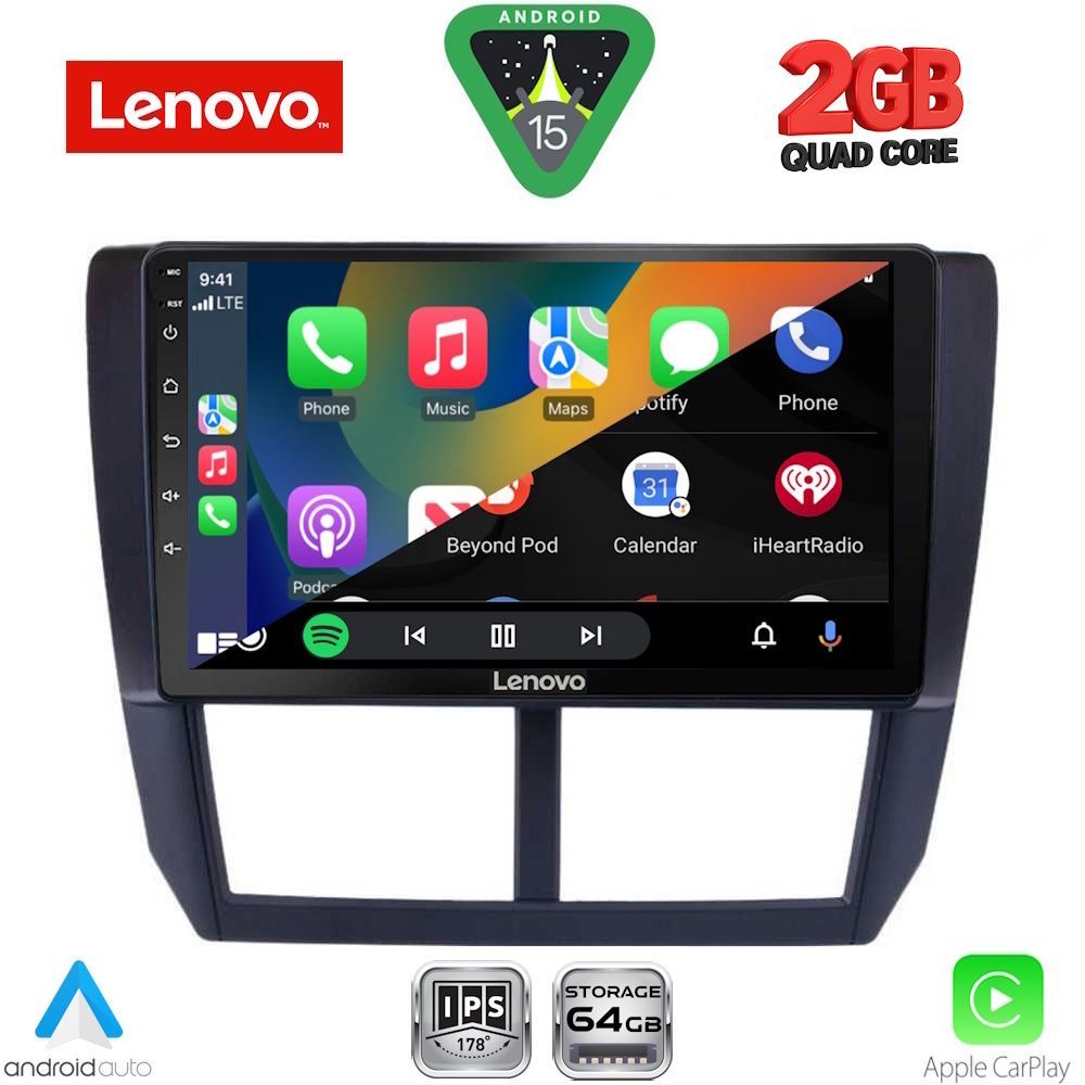 LENOVO LVD 2662_CPA (9inc) MULTIMEDIA TABLET for SUBARU FORESTER - IMPREZA - XV mod. 2008-2013 LENOVO LVD 2662_CPA (9inc) MULTIMEDIA TABLET for SUBARU FORESTER - IMPREZA - XV mod. 2008-2013
