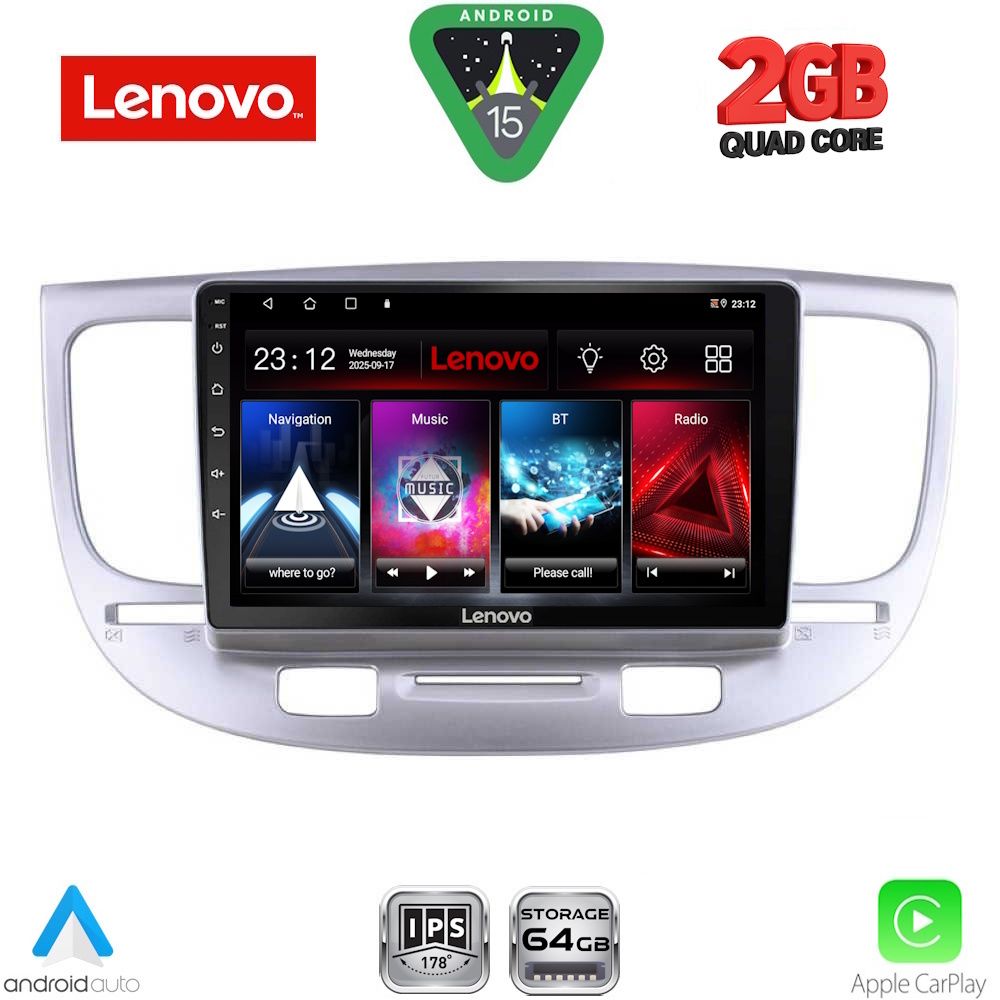 LENOVO LVD 2313_CPA (9inc) MULTIMEDIA TABLET for KIA RIO mod. 2005-2011 LENOVO LVD 2313_CPA (9inc) MULTIMEDIA TABLET for KIA RIO mod. 2005-2011