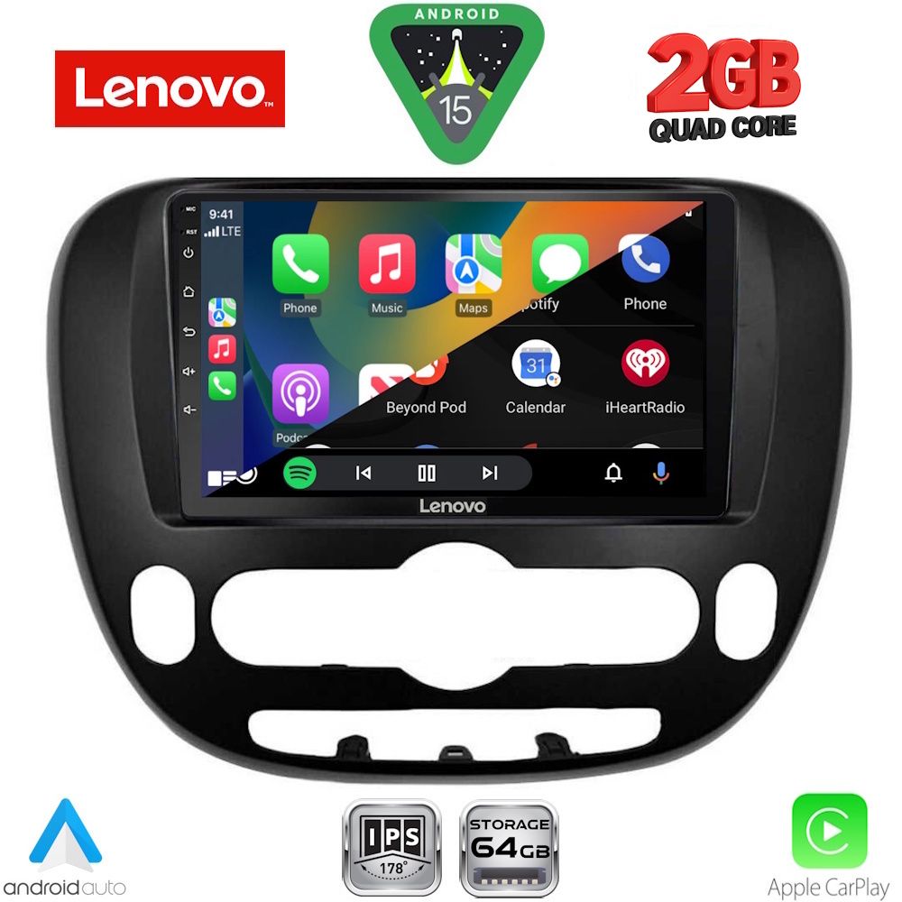 LENOVO LVD 2321_CPA (9inc) MULTIMEDIA TABLET for KIA SOUL mod. 2013-2019 LENOVO LVD 2321_CPA (9inc) MULTIMEDIA TABLET for KIA SOUL mod. 2013-2019