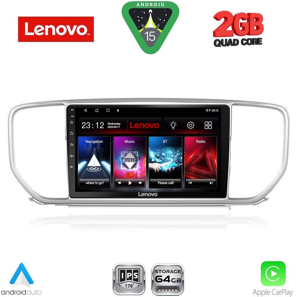 LENOVO LVD 2327_CPA (9inc) MULTIMEDIA TABLET for KIA SPORTAGE mod. 2018-2022 LENOVO LVD 2327_CPA (9inc) MULTIMEDIA TABLET for KIA SPORTAGE mod. 2018-2022