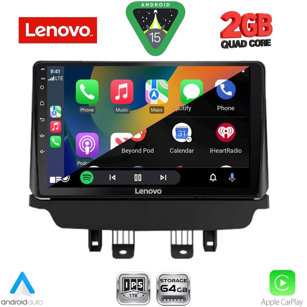 LENOVO LVD 2362_CPA (9inc) MULTIMEDIA TABLET for MAZDA 2 mod. 2014-2023 LENOVO LVD 2362_CPA (9inc) MULTIMEDIA TABLET for MAZDA 2 mod. 2014-2023