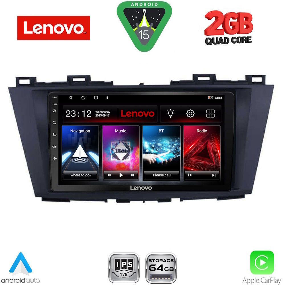 LENOVO LVD 2371_CPA (9inc) MULTIMEDIA TABLET for MAZDA 5 mod. 2011-2020 LENOVO LVD 2371_CPA (9inc) MULTIMEDIA TABLET for MAZDA 5 mod. 2011-2020
