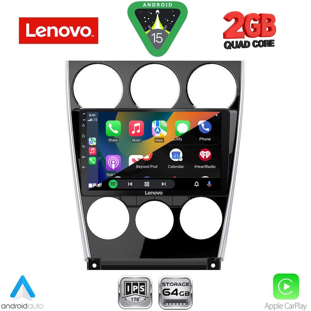 LENOVO LVD 2375_CPA (9inc) MULTIMEDIA TABLET for MAZDA 6 (FACELIFT) mod. 2005-2008 LENOVO LVD 2375_CPA (9inc) MULTIMEDIA TABLET for MAZDA 6 (FACELIFT) mod. 2005-2008