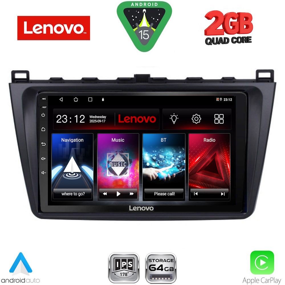 LENOVO LVD 2377_CPA (9inc) MULTIMEDIA TABLET for MAZDA 6 mod. 2008-2012 LENOVO LVD 2377_CPA (9inc) MULTIMEDIA TABLET for MAZDA 6 mod. 2008-2012