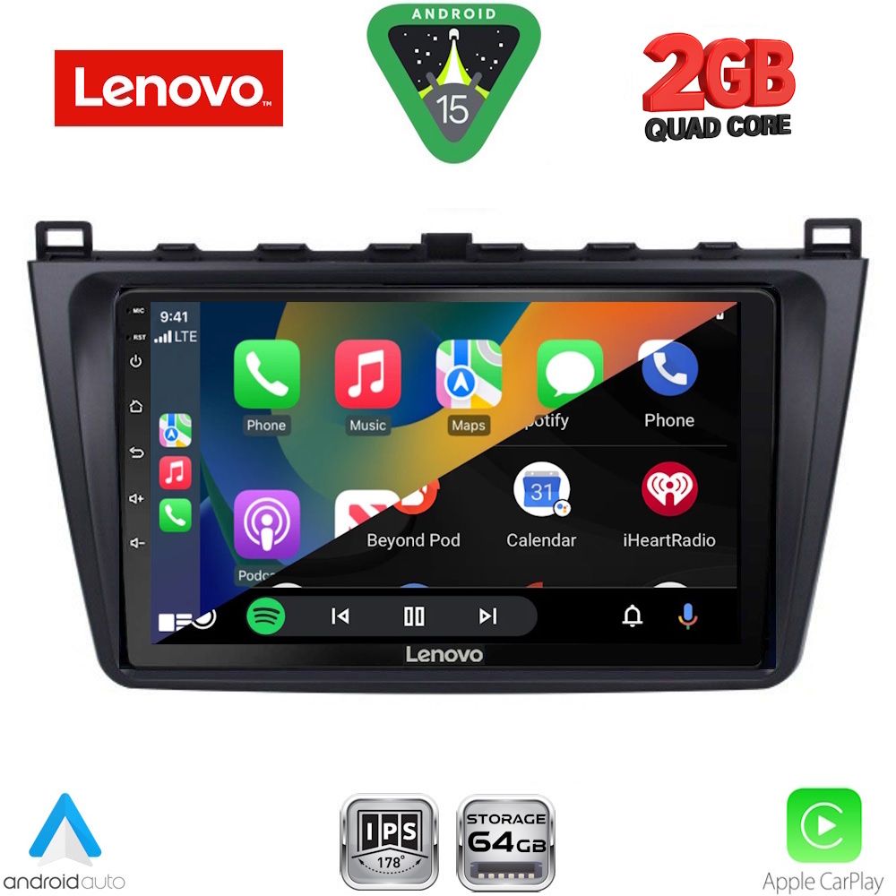 LENOVO LVD 2377_CPA (9inc) MULTIMEDIA TABLET for MAZDA 6 mod. 2008-2012 LENOVO LVD 2377_CPA (9inc) MULTIMEDIA TABLET for MAZDA 6 mod. 2008-2012