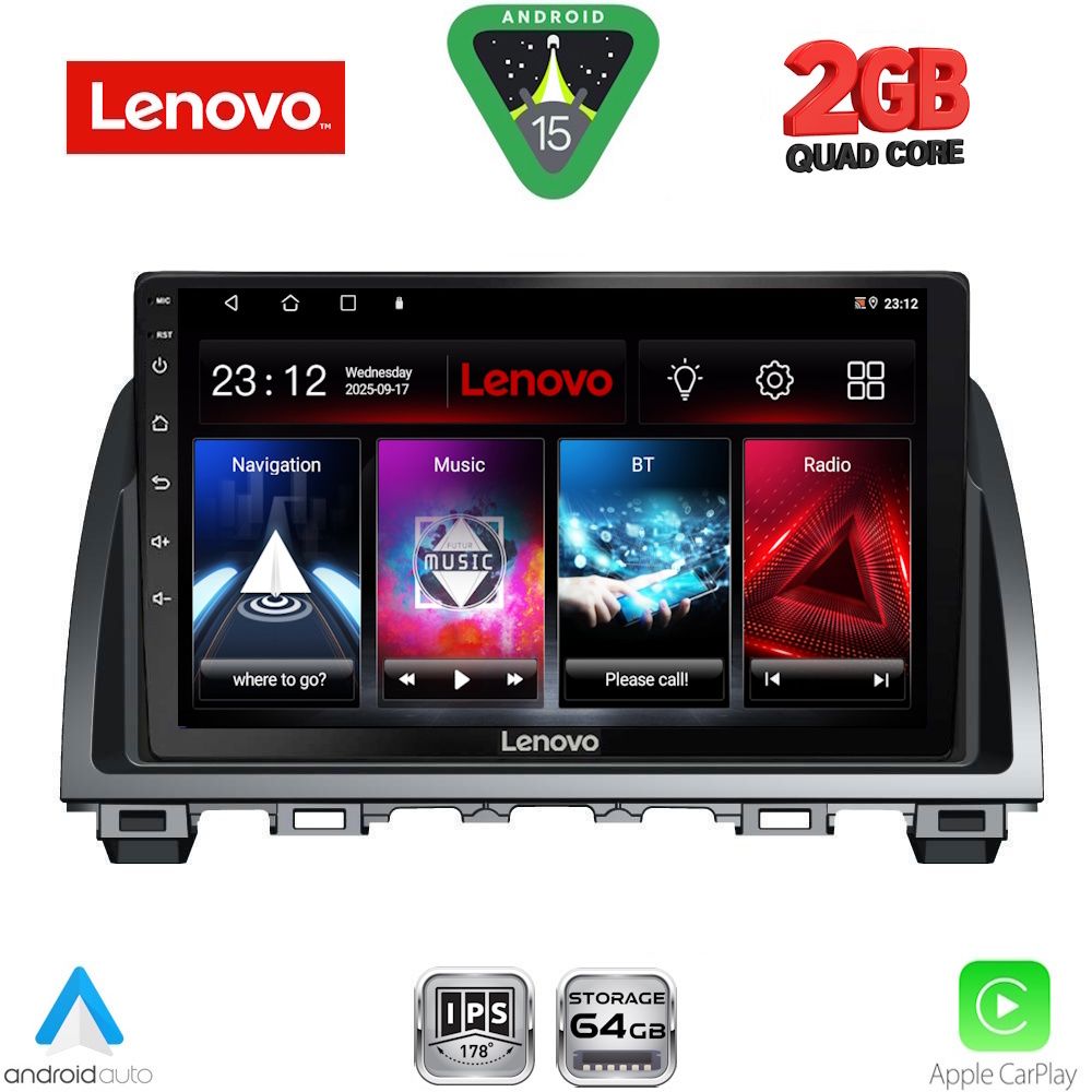 LENOVO LVD 2378_CPA (9inc) MULTIMEDIA TABLET for MAZDA 6 mod. 2012-2017 LENOVO LVD 2378_CPA (9inc) MULTIMEDIA TABLET for MAZDA 6 mod. 2012-2017