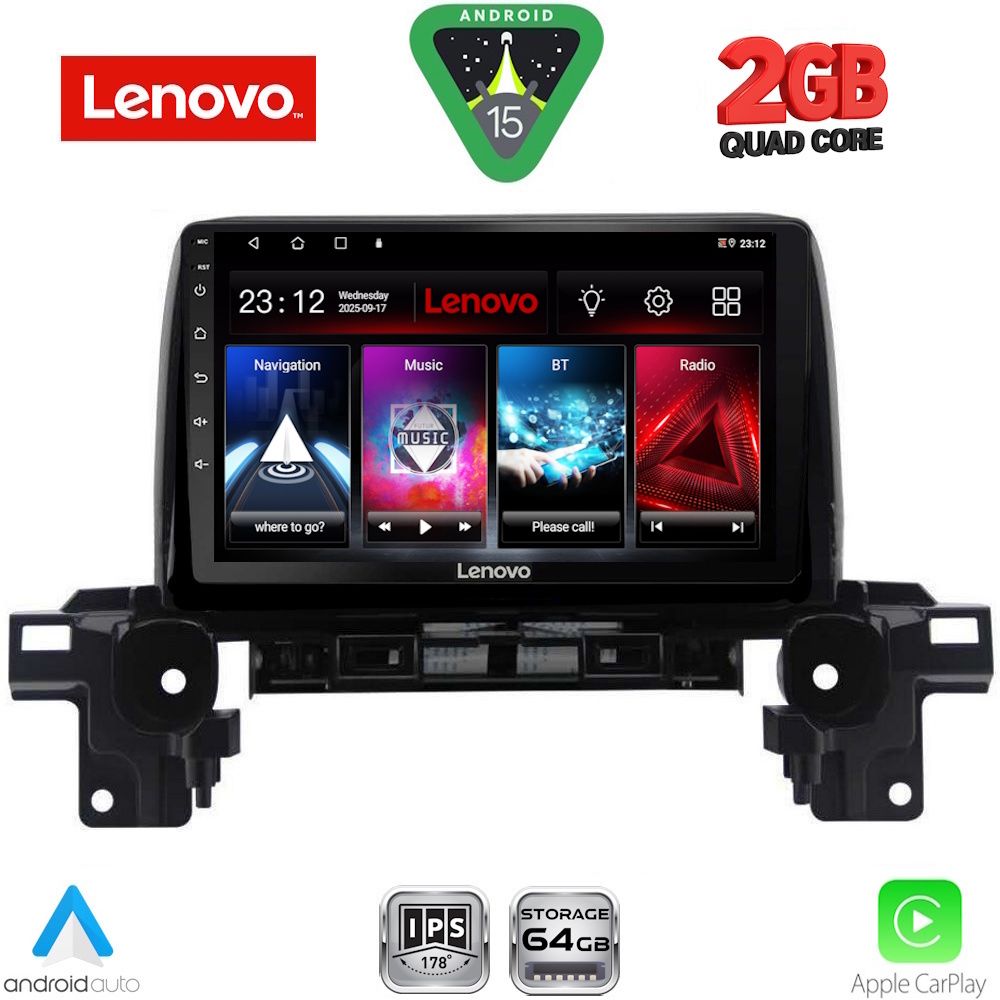 LENOVO LVD 2381_CPA (9inc) MULTIMEDIA TABLET for MAZDA CX5 mod. 2017-2025 LENOVO LVD 2381_CPA (9inc) MULTIMEDIA TABLET for MAZDA CX5 mod. 2017-2025
