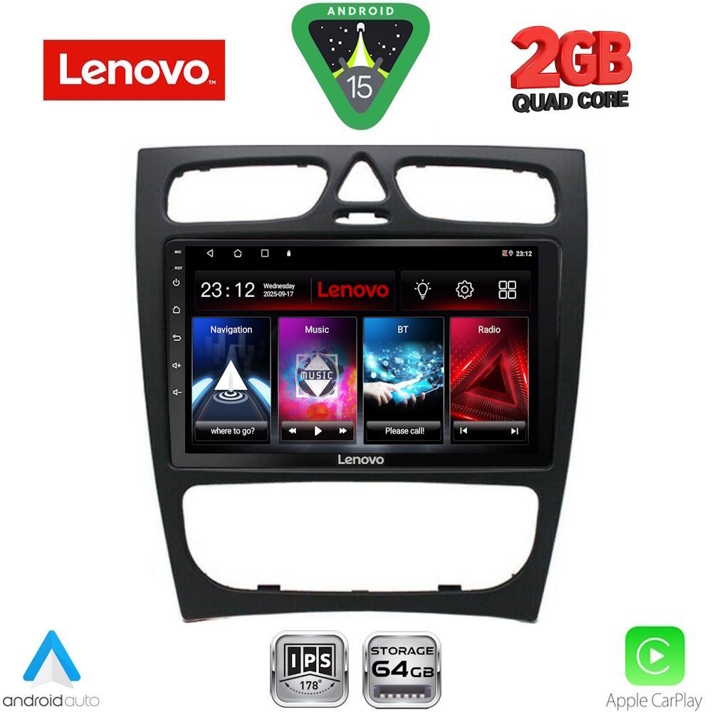 LENOVO LVD 2402_CPA (9inc) MULTIMEDIA TABLET for MERCEDES C (W203) mod. 1999-2004 LENOVO LVD 2402_CPA (9inc) MULTIMEDIA TABLET for MERCEDES C (W203) mod. 1999-2004