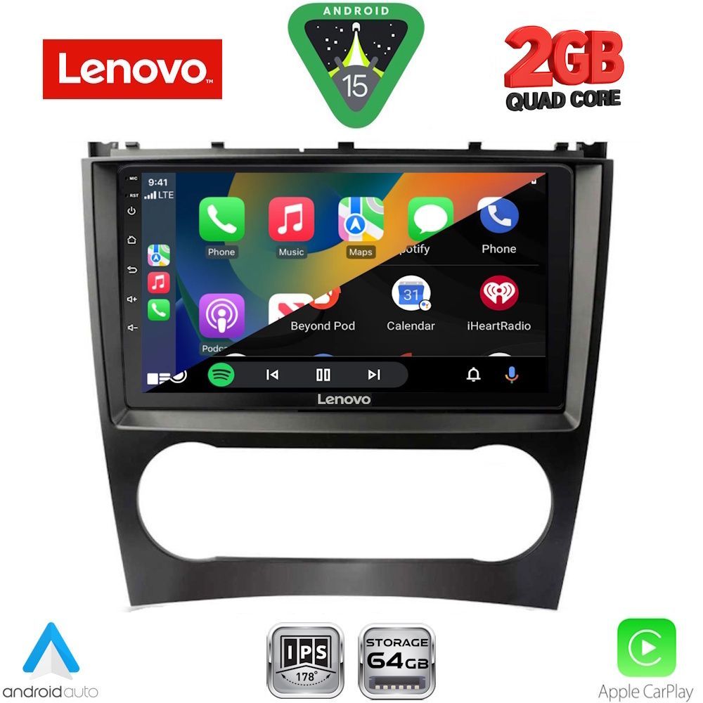 LENOVO LVD 2404_CPA (9inc) MULTIMEDIA TABLET for MERCEDES C – CLK (W203-209) mod. 2004-2008 LENOVO LVD 2404_CPA (9inc) MULTIMEDIA TABLET for MERCEDES C – CLK (W203-209) mod. 2004-2008