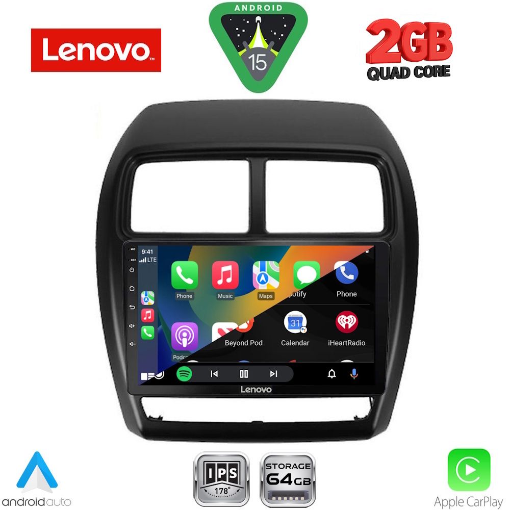 LENOVO LVD 2431_CPA (9inc) MULTIMEDIA TABLET for MITSUBISHI ASX mod. 2020-2023 LENOVO LVD 2431_CPA (9inc) MULTIMEDIA TABLET for MITSUBISHI ASX mod. 2020-2023