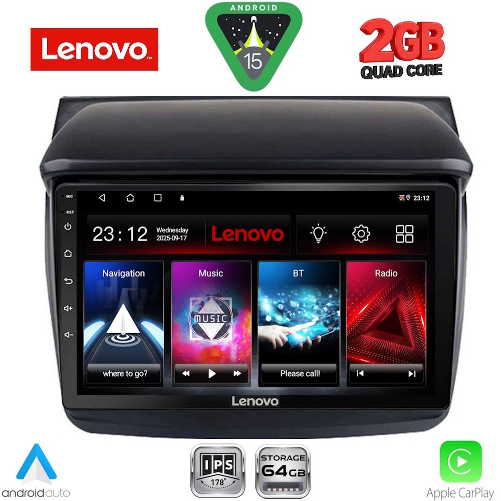 LENOVO LVD 2436_CPA (9inc) MULTIMEDIA TABLET for MITSUBISHI L200 mod. 2006-2015 LENOVO LVD 2436_CPA (9inc) MULTIMEDIA TABLET for MITSUBISHI L200 mod. 2006-2015