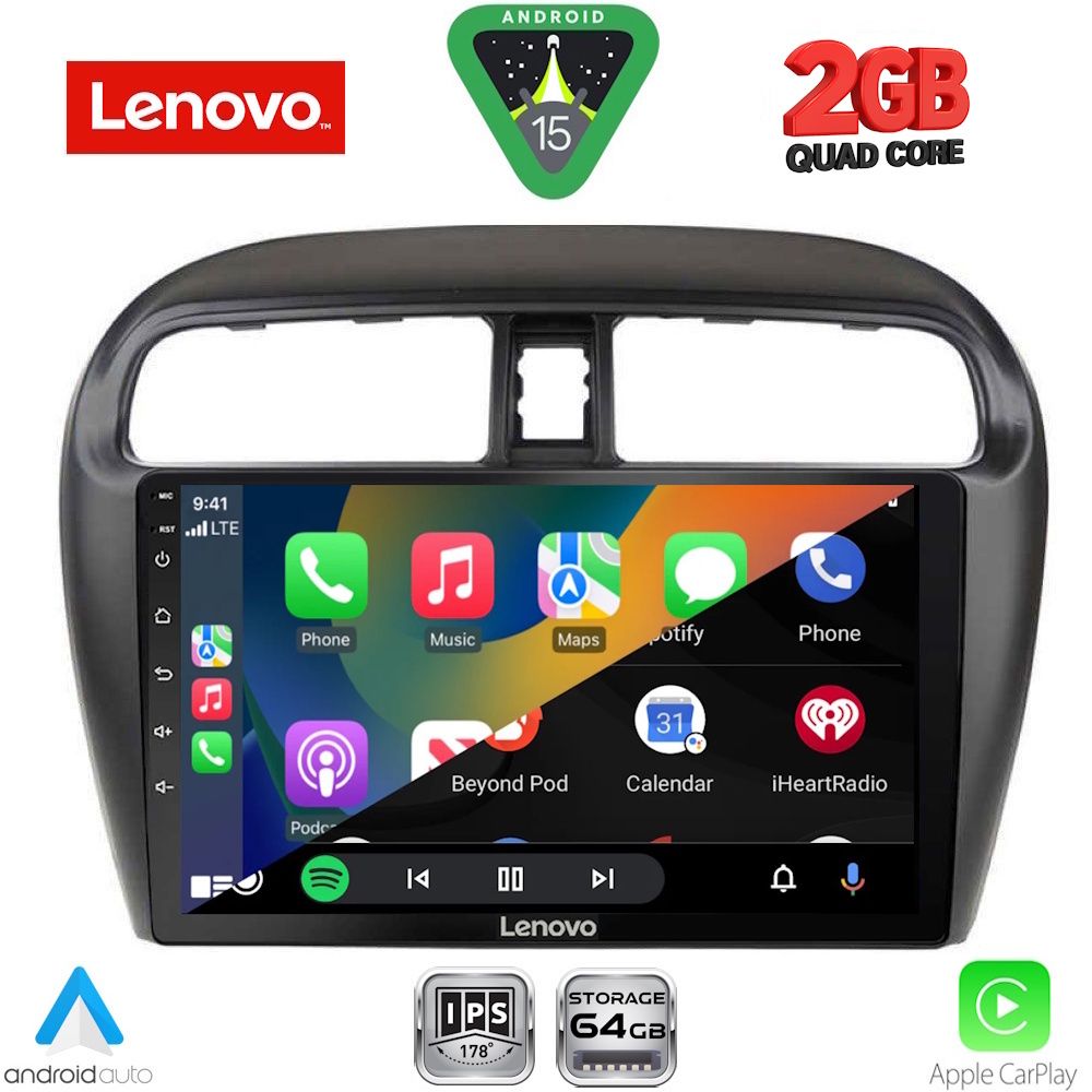 LENOVO LVD 2448_CPA (9inc) MULTIMEDIA TABLET for MITSUBISHI SPACESTAR mod. 2013-2020 LENOVO LVD 2448_CPA (9inc) MULTIMEDIA TABLET for MITSUBISHI SPACESTAR mod. 2013-2020