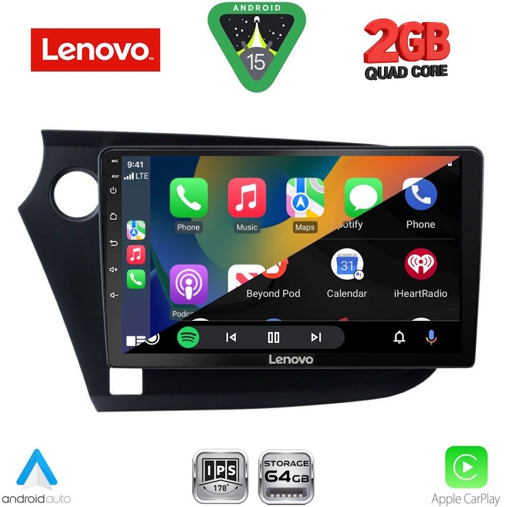 LENOVO LVD 2205_CPA (9inc) MULTIMEDIA TABLET for HONDA INSIGHT mod. 2009-2014 LENOVO LVD 2205_CPA (9inc) MULTIMEDIA TABLET for HONDA INSIGHT mod. 2009-2014