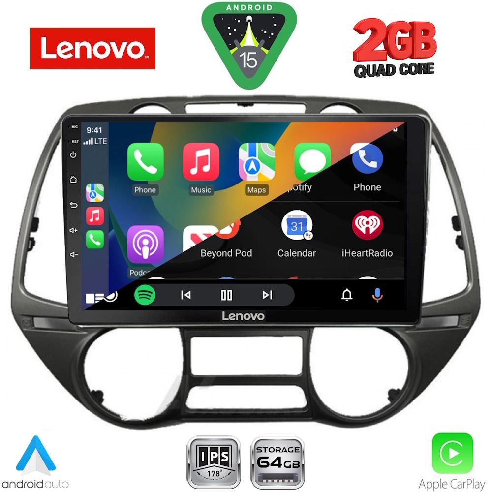 LENOVO LVD 2226_CPA (9inc) MULTIMEDIA TABLET for HYUNDAI i20 mod. 2008-2014 LENOVO LVD 2226_CPA (9inc) MULTIMEDIA TABLET for HYUNDAI i20 mod. 2008-2014
