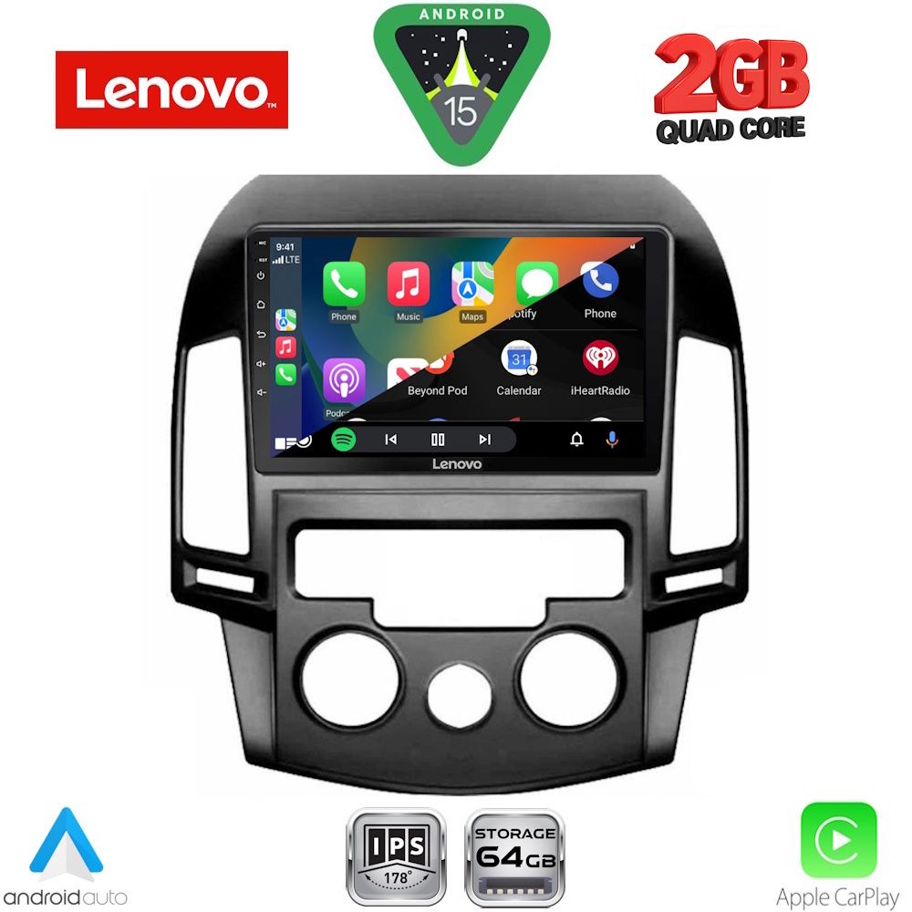 LENOVO LVD 2231_CPA A/C (9inc) MULTIMEDIA TABLET for HYUNDAI i30 mod. 2007-2012 LENOVO LVD 2231_CPA A/C (9inc) MULTIMEDIA TABLET for HYUNDAI i30 mod. 2007-2012