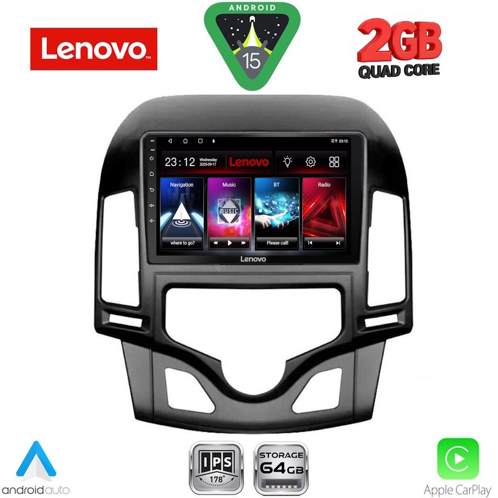 LENOVO LVD 2231_CPA CLIMA (9inc) MULTIMEDIA TABLET for HYUNDAI i30 mod. 2007-2012 LENOVO LVD 2231_CPA CLIMA (9inc) MULTIMEDIA TABLET for HYUNDAI i30 mod. 2007-2012