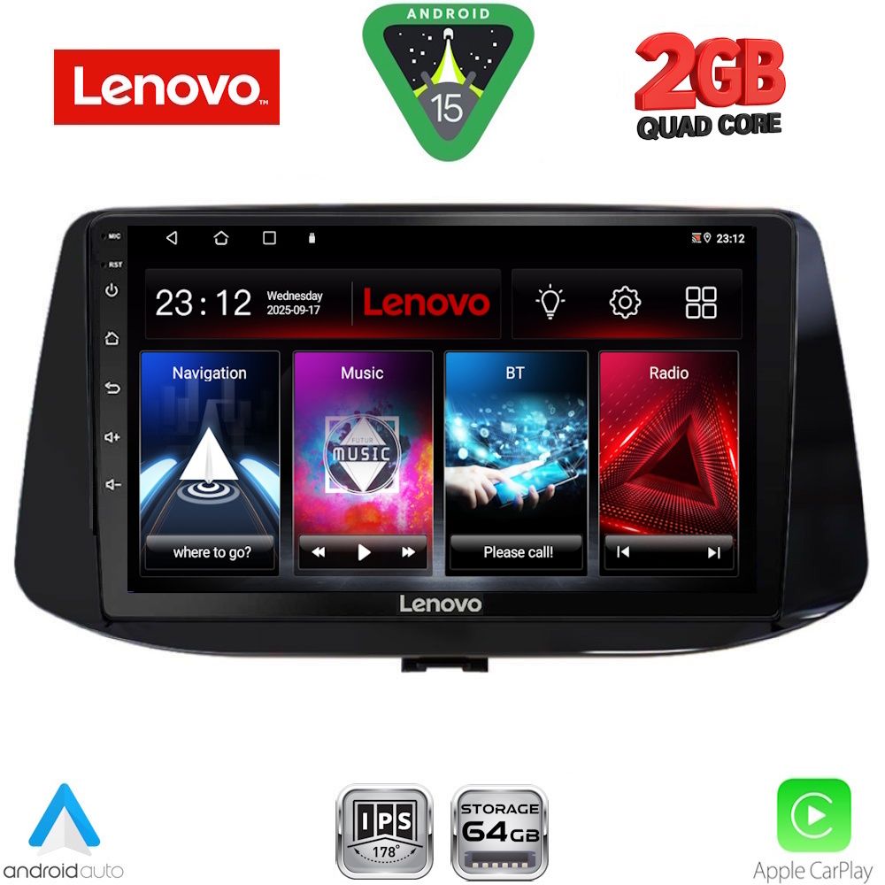 LENOVO LVD 2233_CPA (9inc) MULTIMEDIA TABLET for HYUNDAI i30 mod. 2018-2024 LENOVO LVD 2233_CPA (9inc) MULTIMEDIA TABLET for HYUNDAI i30 mod. 2018-2024