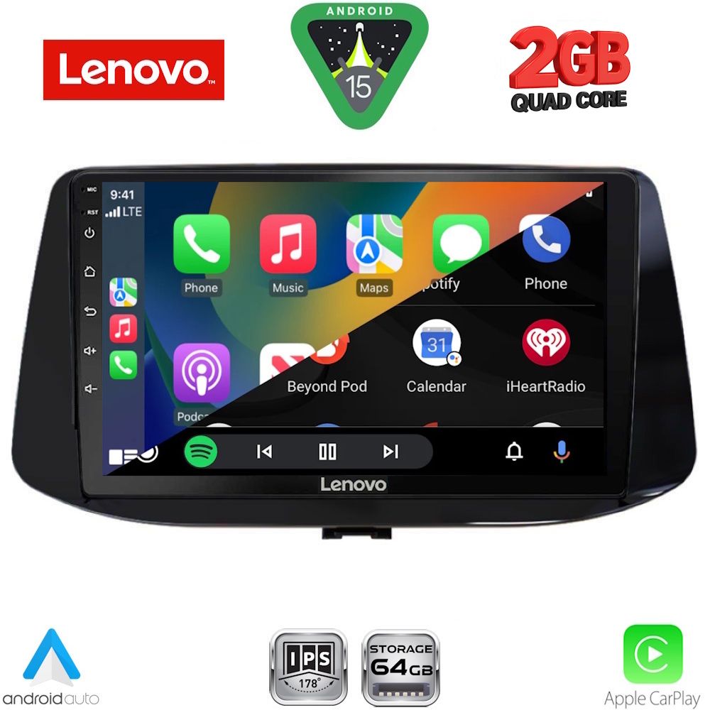 LENOVO LVD 2233_CPA (9inc) MULTIMEDIA TABLET for HYUNDAI i30 mod. 2018-2024 LENOVO LVD 2233_CPA (9inc) MULTIMEDIA TABLET for HYUNDAI i30 mod. 2018-2024