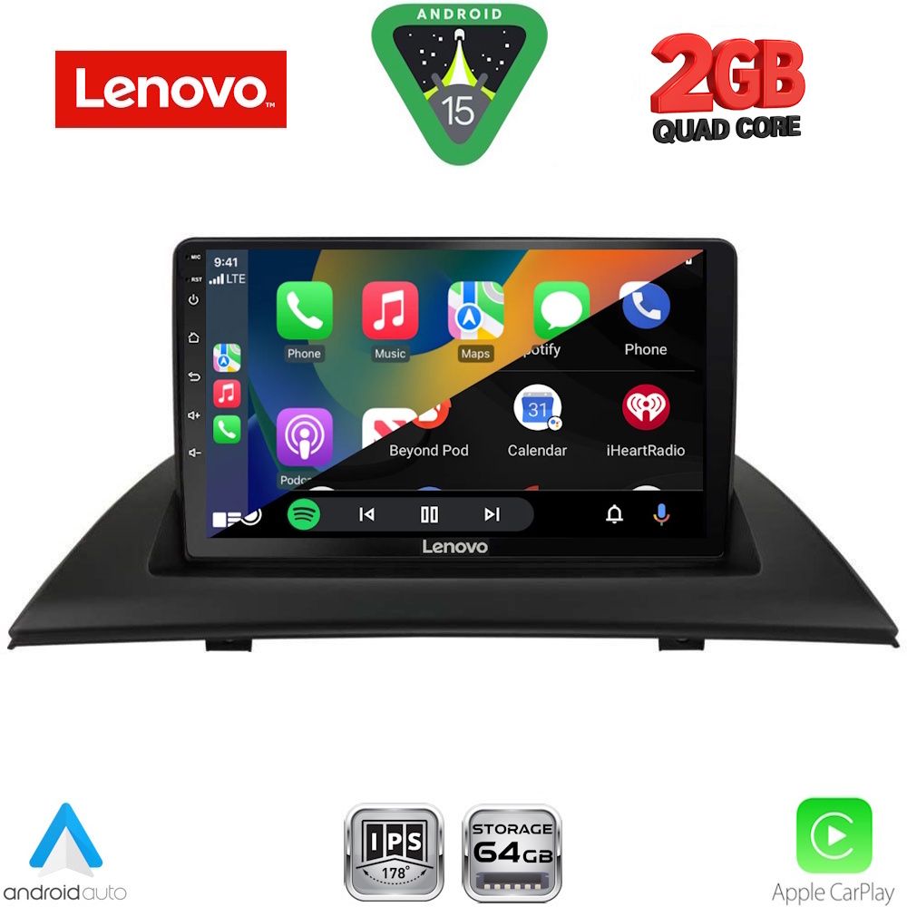 LENOVO LVD 2058_CPA (9inc) MULTIMEDIA TABLET for BMW X3 (E83) mod. 2003-2010 LENOVO LVD 2058_CPA (9inc) MULTIMEDIA TABLET for BMW X3 (E83) mod. 2003-2010