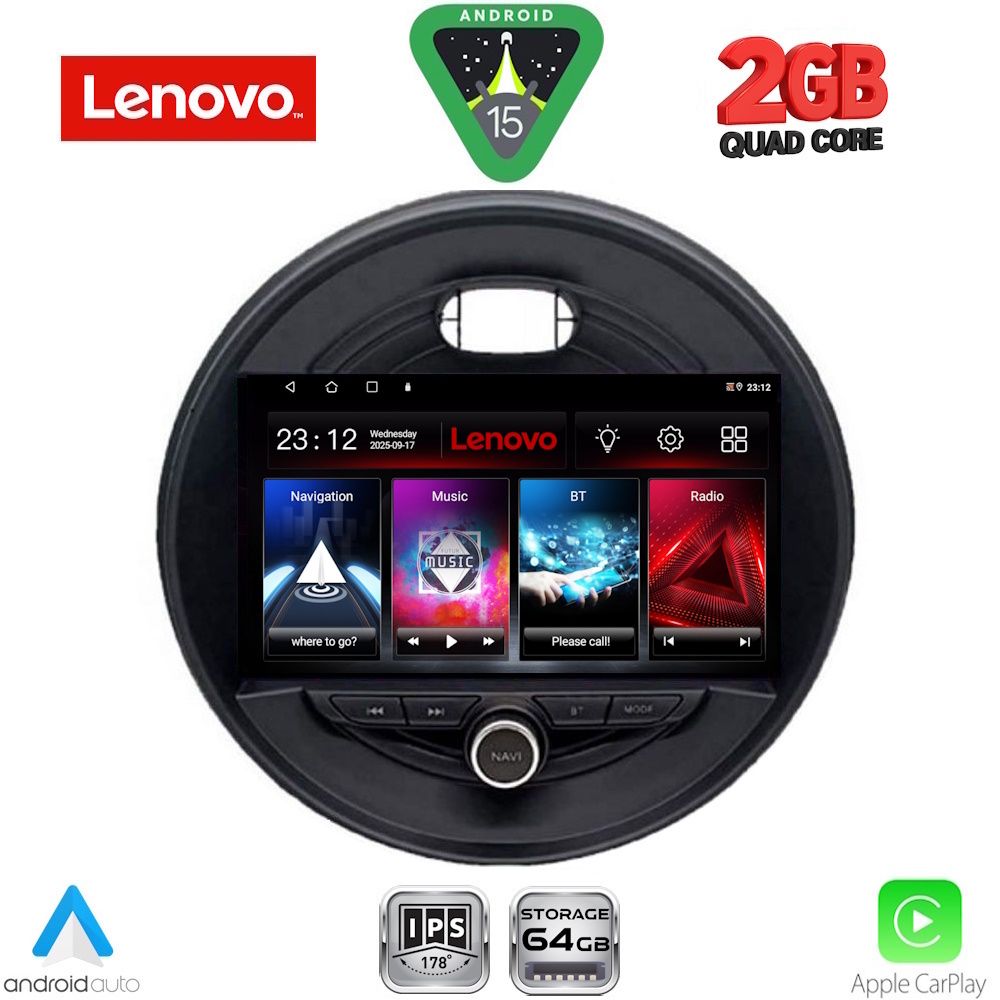 LENOVO LVD 2066_CPA (9inc) MULTIMEDIA TABLET for MINI COOPER (F55-56-F57) mod. 2015-2024 CLUBMAN (F54) mod. 2015-2024 ROADSTER (F59) mod. 2014-2025 COUNTRYMAN (F60) mod. 2016-2025 LENOVO LVD 2066_CPA (9inc) MULTIMEDIA TABLET for MINI COOPER (F55-56-F57) mod. 2015-2024 CLUBMAN (F54) mod. 2015-2024 ROADSTER (F59) mod. 2014-2025 COUNTRYMAN (F60) mod. 2016-2025