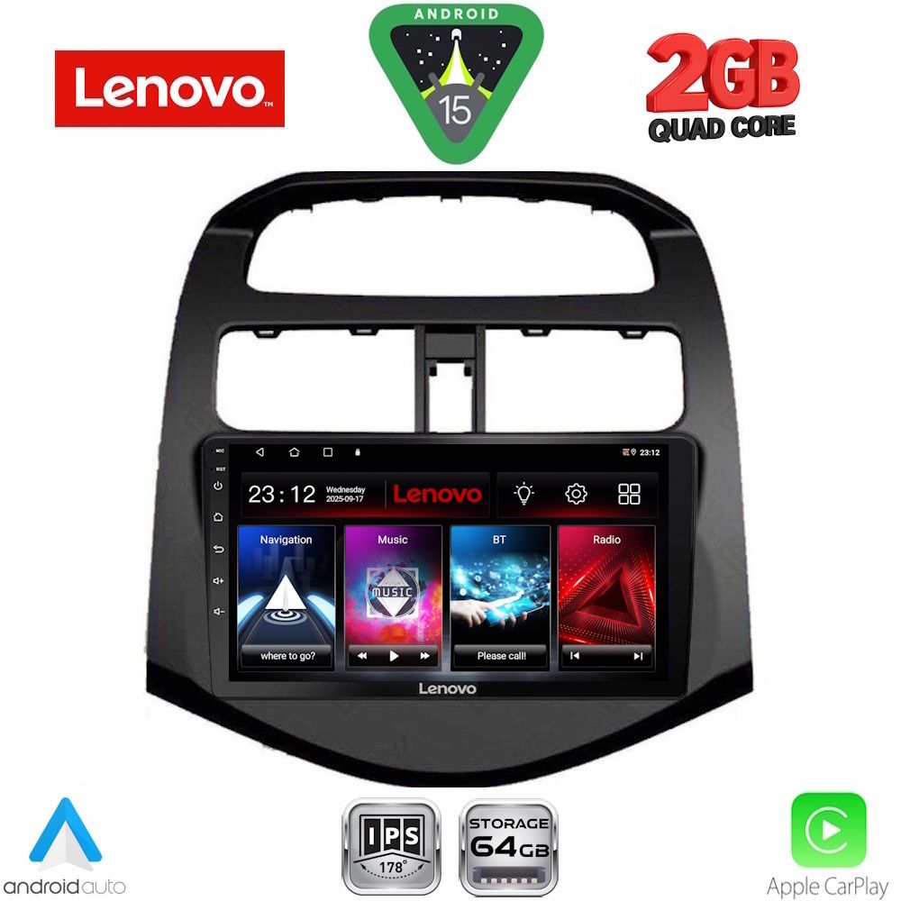 LENOVO LVD 2078_CPA (9inc) MULTIMEDIA TABLET for CHEVROLET SPARK mod. 2009-2015 LENOVO LVD 2078_CPA (9inc) MULTIMEDIA TABLET for CHEVROLET SPARK mod. 2009-2015