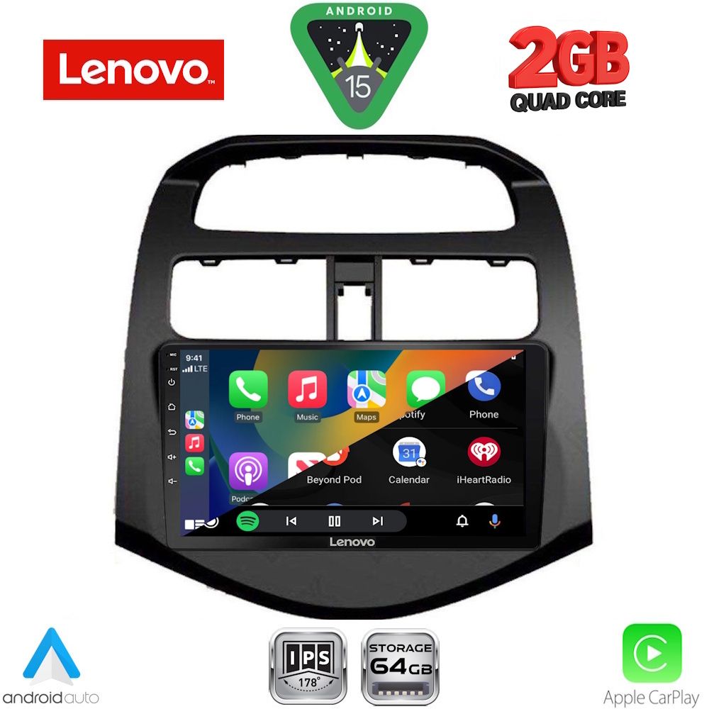 LENOVO LVD 2078_CPA (9inc) MULTIMEDIA TABLET for CHEVROLET SPARK mod. 2009-2015 LENOVO LVD 2078_CPA (9inc) MULTIMEDIA TABLET for CHEVROLET SPARK mod. 2009-2015