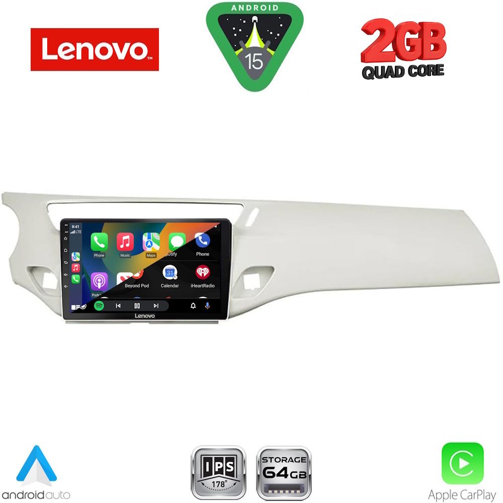 LENOVO LVD 2092WH_CPA (9inc) MULTIMEDIA TABLET for CITROEN C3 - DS3 mod. 2009-2016 (WHITE) LENOVO LVD 2092WH_CPA (9inc) MULTIMEDIA TABLET for CITROEN C3 - DS3 mod. 2009-2016 (WHITE)