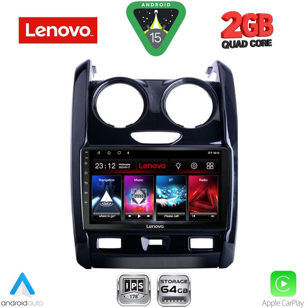 LENOVO LVD 2103_CPA (9inc) MULTIMEDIA TABLET for DACIA DUSTER mod. 2012-2019 LENOVO LVD 2103_CPA (9inc) MULTIMEDIA TABLET for DACIA DUSTER mod. 2012-2019