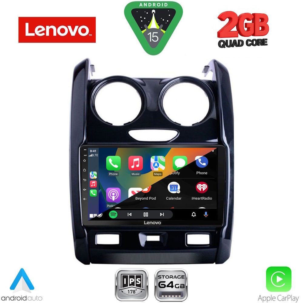 LENOVO LVD 2103_CPA (9inc) MULTIMEDIA TABLET for DACIA DUSTER mod. 2012-2019 LENOVO LVD 2103_CPA (9inc) MULTIMEDIA TABLET for DACIA DUSTER mod. 2012-2019