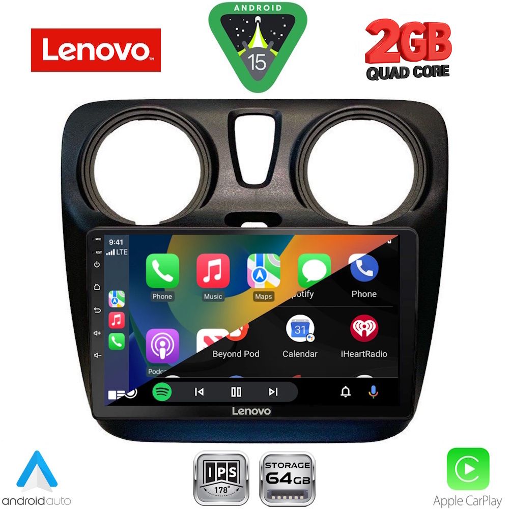 LENOVO LVD 2112_CPA (9inc) MULTIMEDIA TABLET for DACIA DOKKER 2012-2025 LENOVO LVD 2112_CPA (9inc) MULTIMEDIA TABLET for DACIA DOKKER 2012-2025
