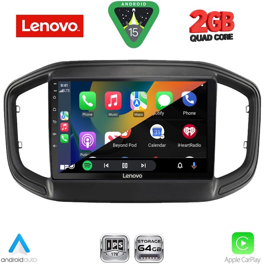 LENOVO LVD 2147_CPA (9inc) MULTIMEDIA TABLET for FIAT STRADA mod. 2020-2026 LENOVO LVD 2147_CPA (9inc) MULTIMEDIA TABLET for FIAT STRADA mod. 2020-2026
