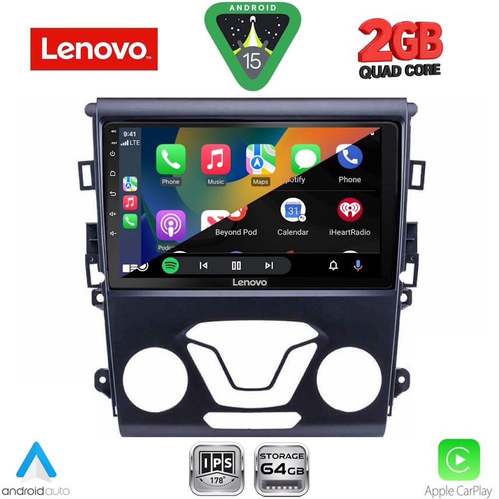 LENOVO LVD 2164_CPA A/C (9inc) MULTIMEDIA TABLET for FORD MONDEO mod. 2014-2025 LENOVO LVD 2164_CPA A/C (9inc) MULTIMEDIA TABLET for FORD MONDEO mod. 2014-2025